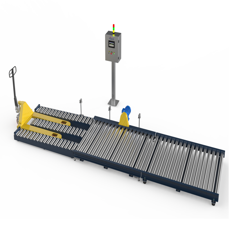 废纸打包辊筒称重系统