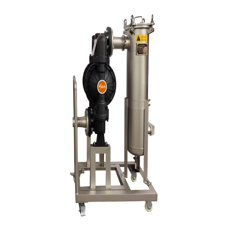 袋式过滤器隔膜泵移动小车